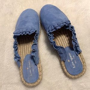 Kate Spade “Laila” Blue Suede Espadrille 8M NW